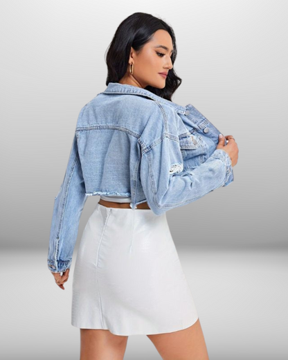 Jullie | Cropped Denim Jacket
